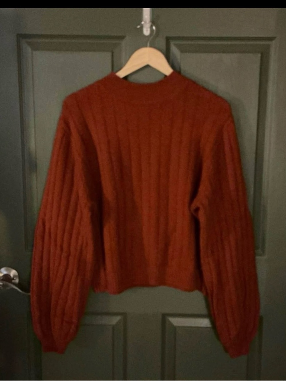 Hollister Rust Ribbed Turtleneck Sweater